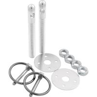 Aluminum Hood Pin Kit 3/8" Kit Silver