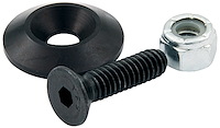 ALL18631-50 Countersunk Bolts #10 w/1 in. Washer Black 50 Pack