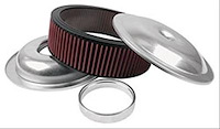 14" Lightweight Aluminum Air Cleaner Kit Includes 3" Washable Element