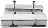 SB-Chevy Cast Aluminum Valve Covers Standard (outer edge bolts)