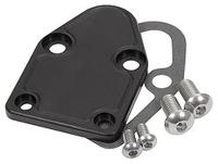 Small Block Chevy Fuel Pump Block-Off Plate Black