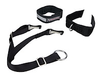 Arm Restraint Harness SFI 3.3 Y-Strap 2 in Wide Cuffs Adult [Nylon, Black]