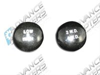 Transfer Case Shift Knobs for Dana 18 Dual-Stick Applications [Composite, Black]