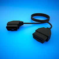 5 ft. OBD-2 Cable with Right Angle Female Plug End H-002-03