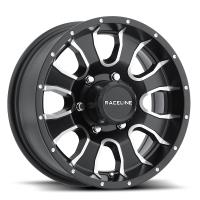 860M MAMBA Wheel Size: 14 X 6" Bolt Pattern: 5 x 4.5" [Satin Black and Machined]