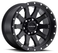 934B CLUTCH Wheel Size: 17 X 8.5" Bolt Pattern: 6X135 mm [Satin Black w/ Simulated Beadlock]