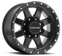 935B DEFENDER Wheel Size: 18 X 9" Bolt Pattern: 8X180 mm [Satin Black w/ Simulated Beadlock]