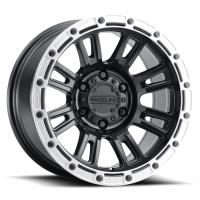 COMPASS Wheel Size: 17 X 8.5", Bolt Pattern: 6X139.7 [SATIN BLACK W/ SILVER RING]