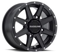 A92B HOSTAGE Wheel Size: 12 X 7" Bolt Pattern: 4X110 mm [Satin Black]
