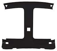 ABS Plastic Headliner 1982-1992 Chevy Camaro & Pontiac Firebird T-Top - Covered - Black Cloth