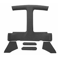 ABS Plastic Headliner, Sunvisor & Sail Panel Kit 1982-1992 Chevy Camaro & Pontiac Firebird T-Top - Covered - Black Cloth