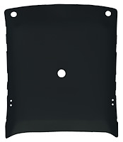 ABS Plastic Headliner 1973-1974 Chevy Nova 2-Door Hardtop - Without Seat Belt Retractor - Covered - Black Vinyl