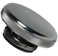 Billet Aluminum Radiator Cap Round with Knurled Sides