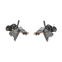 31260 Chain Lift Bracket with 1/2 in. x 3 in. Hex Bolt/ Hair Pin, Set Of 2, Black