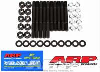 Main Stud Kit with Hex Nuts Small Block Chevy Small Journal, 2-Bolt Main, Windage Tray