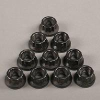 Black Oxide 12-Point Nuts 3/8"-24