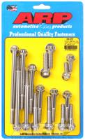 Ford 289-302 SS 12pt iron water pump and front cover bolt kit