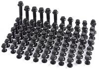 Chrome Moly Black Oxide 12-Point Head Fastener Kit Chevrolet 350-400 cid, small block (1986-Earlier)