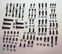 Chrome Moly Black Oxide Hex Head Fastener Kit Ford 289-302 cid, small block