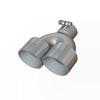 TP022540 Exhaust Tail Pipe Tip 2.5" IN 4" OUT 8.4"L - Polished
