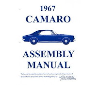 Factory Assembly Manual 1967 Chevy Camaro