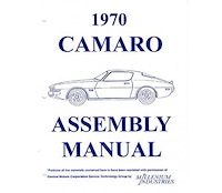 Factory Assembly Manual 1970 Chevy Camaro