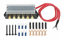 Six-Fuse Auxiliary Fuse Block Bus Assembly 80 amp
