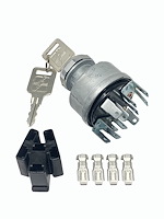 510805 Ignition Switch Kit 4-Position with AAW (American Autowire) Logo Keys, Plastic Connector, Terminals [Universal]