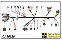 Factory-Fit Dash Harness with Models with Factory Gauges for 1978 Chevrolet Camaro