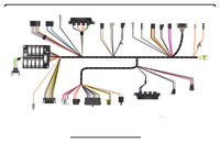 Factory-Fit Dash Harness with Console Shift Automatic and Factory Gauges for 1969 Chevrolet Camaro [Standard Length]