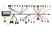 Factory-Fit Dash Harness with Factory Gauges and A/C for 1966 Chevrolet Chevelle, El Camino [Standard Length]