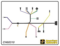 Factory-Fit Big Block Engine Harness with Warning Lights and A/C for 1966 Chevrolet Chevelle, El Camino [Standard Length]