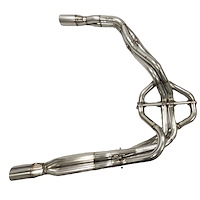DLMTY-23T2 Tri-Y Dirt Late-Model Headers, 23-Degree, 1 3/4 in. x 1 7/8 in. x 2 x 3.50 in. Collector
