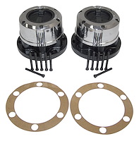 400502 Manual Locking Hub Set for 1972-1981 Jeep CJ5, CJ6 & CJ7 with 6-Bolt Hub Flange , 27-Spline