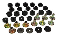 52002723K Body Mount Kit for 1987-1995 Jeep YJ Wrangler w/ Steel Body, Includes upper & lower grille mount bushings