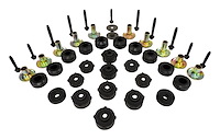 52002723MK Body Mount Master Kit for 1987-1995 Jeep YJ Wrangler w/ Steel Body, Includes Upper & Lower Grille Mount Bushings