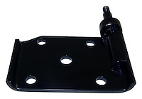 52040348 Leaf Spring Plate for Select 1987-1995 Jeep YJ Wrangler, Except Egypt and Venezuela [Black, Steel, Front]