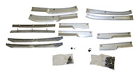 55003232K Fender Flare Retainer Kit for 1984-1996 Jeep XJ Cherokee, 12 Brackets & Hardware [Unpainted, Metal, Front & Rear]