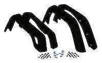 5FWKMMT Fender Flare Master Kit for 1997-2001 Jeep XJ Cherokee, Includes 4 Matte Black Primed Fender Flares, All Retainers