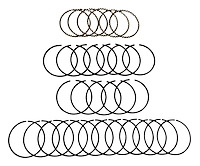 83501893K Engine Piston Ring Set, 1984-1986 Jeep Cherokee, 1986-1986 Jeep Comanche