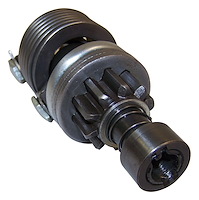 A17702 Starter Drive for 1945-1949 Jeep CJ-2A and 1941-1945 MB w/ Autolight MZ-4113 Starter, 10 Teeth [Unpainted, Metal]