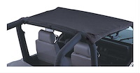 BT40035 Bikini Top for Select Jeep Wrangler YJ [Rough Trail, Black Diamond]