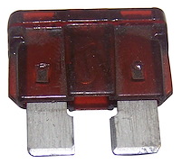 J3231214 Fuse for 7.5 Amp Fuse (Maroon) [Maroon, Silver, Metal, Plastic]