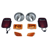LK8 Light Master Kit for 2004-2006 Jeep TJ Wrangler, Includes Headlights, Side Marker Lights, Parking Lights, and Tail Lights