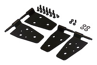 RT26003 Black Door Hinge Set for Jeep 1987-1995 YJ Wrangler w/ Half Doors & 1997-2006 TJ Wrangler; 4 Hinges