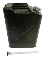 RT26009 Jerry Can Olive 5.4 gallon Includes a plastic pour spout, vent and travel cap for Select Jeep Models