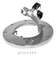 Fuel Door Locking Polished Aluminum for 2007-2017 Jeep Wrangler (JK)
