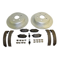 RT31028 Performance Rear Brake Kit for 2007-2017 Jeep Wrangler, 2018 Jeep Wrangler JK Sport