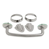 Stainless Steel Windshield Tie Down Kit for 1997-2006 Jeep Wrangler