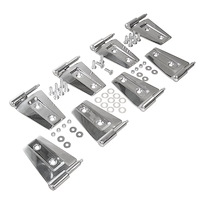 Stainless Steel Door Hinge Set for 2007-2017 Jeep Wrangler 4-Door